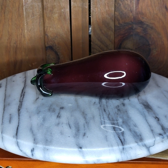Other - Glass Eggplant